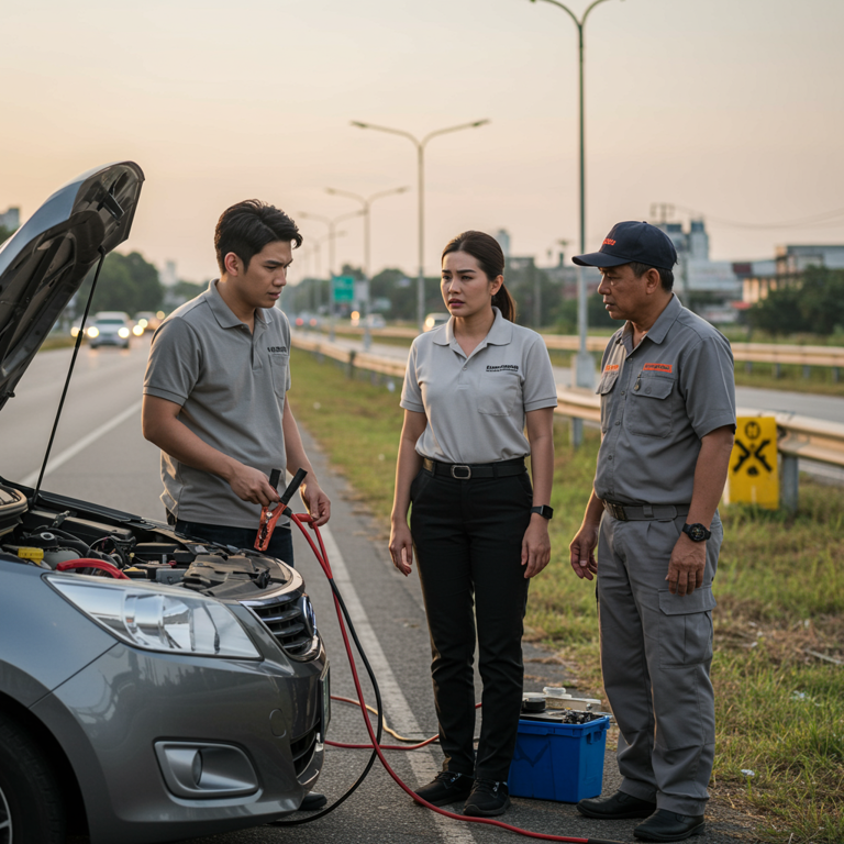 จั๊มแบตนอกสถานที่ บริการฉุกเฉินที่ผู้ใช้รถต้องรู้